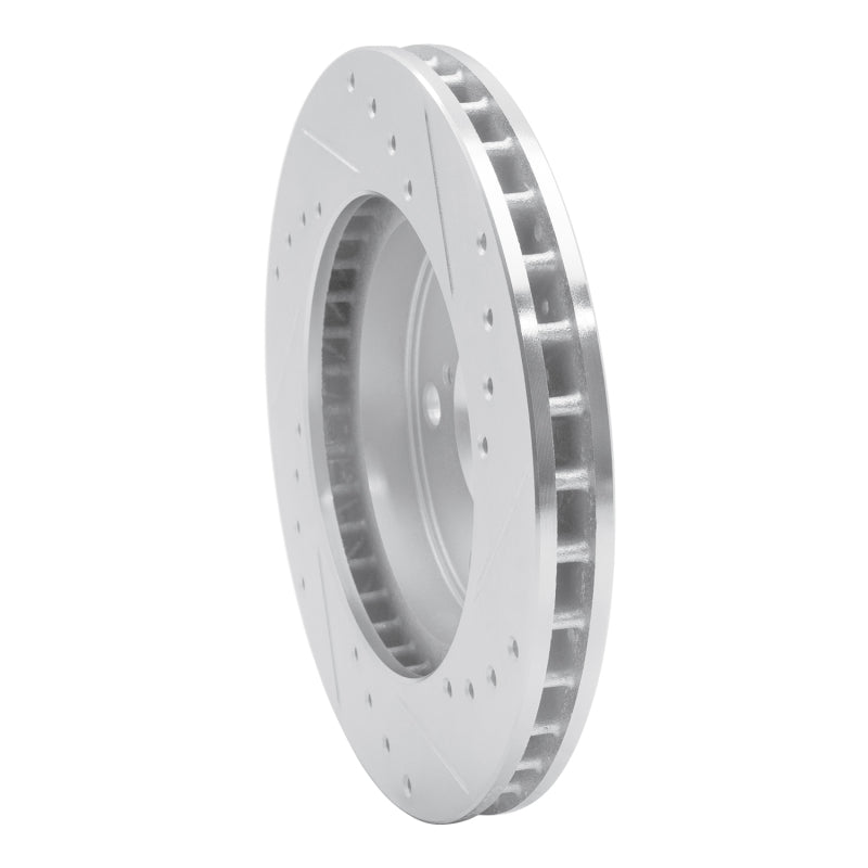 DFC 91-95 Toyota MR2 Front Left Drilled & Slotted Silver Brake Rotor