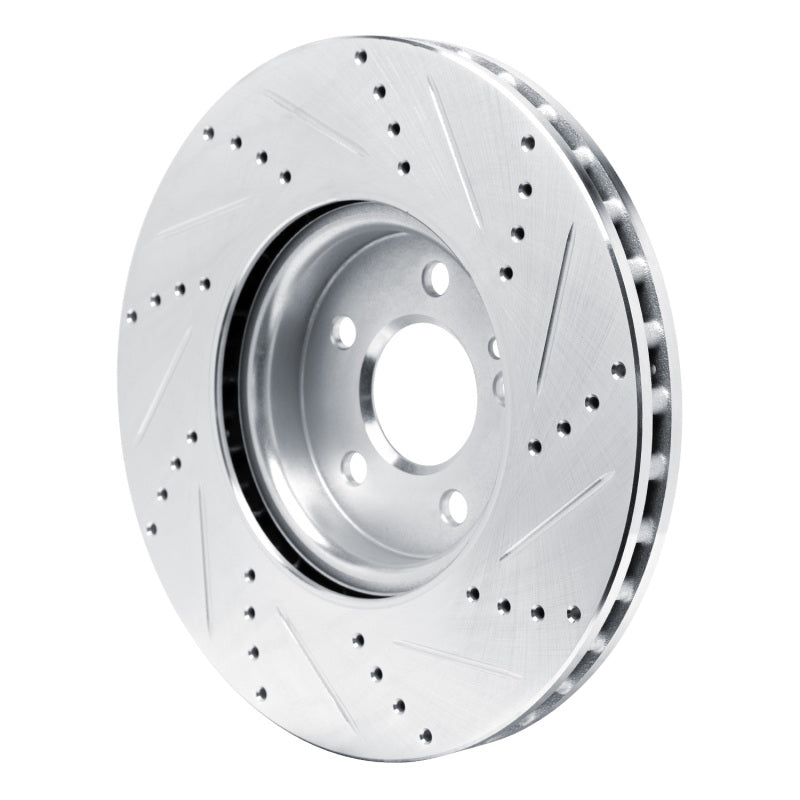 DFC 19-25 Mercedes-Benz GLA250 (USA/Canada) Front Left Drilled & Slotted Silver Brake Rotor