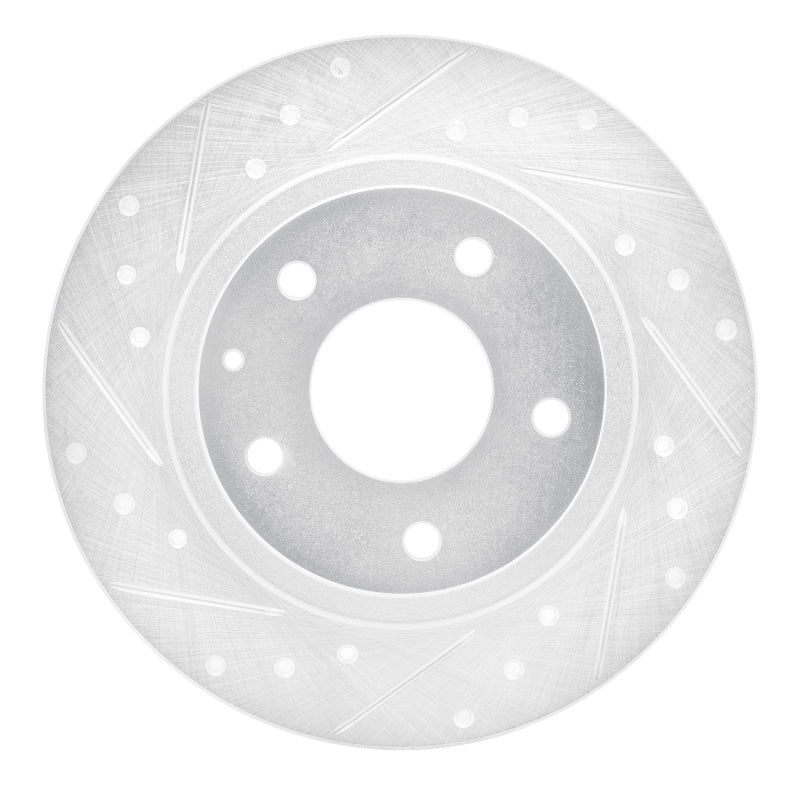 DFC 14-21 Mazda 6 Rear Left Drilled & Slotted Silver Brake Rotor