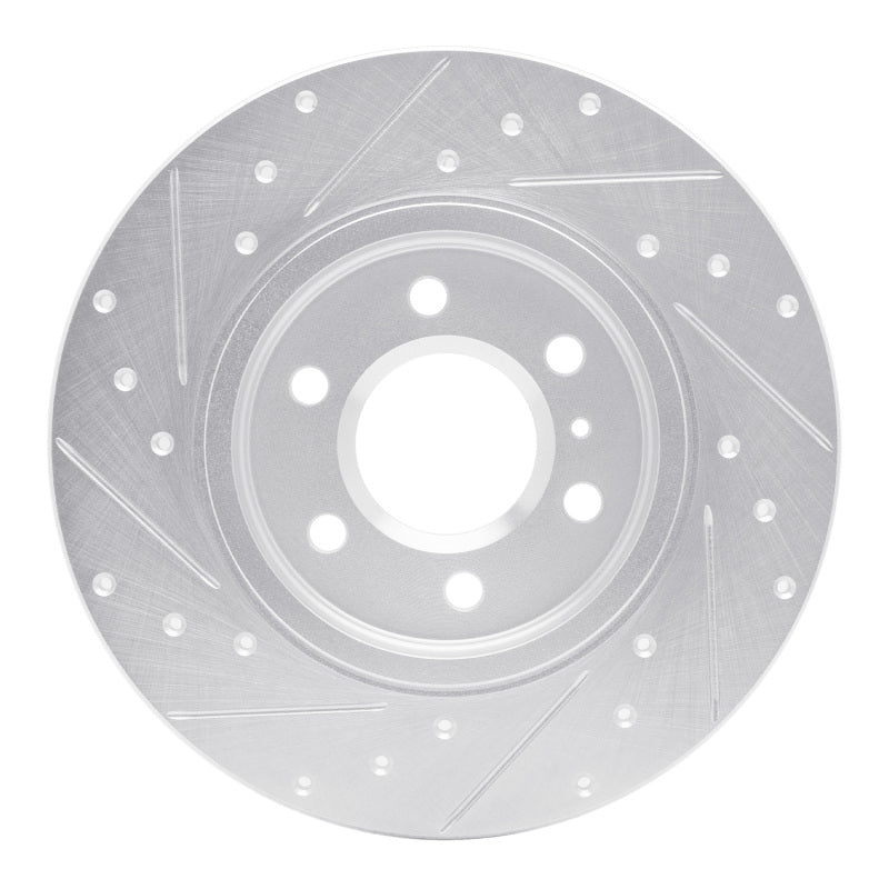 R1 06-06 Buick TERRAZA Rear Right Drilled & Slotted Silver Brake Rotor