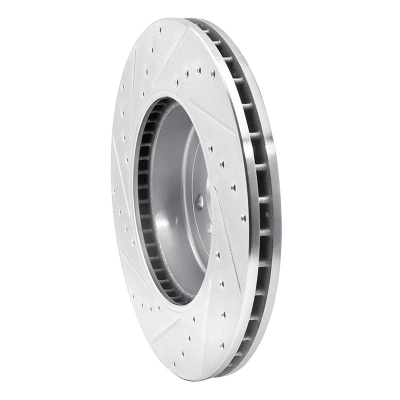 R1 17-25 BMW 430I xDrive Front Right Drilled & Slotted Silver Brake Rotor