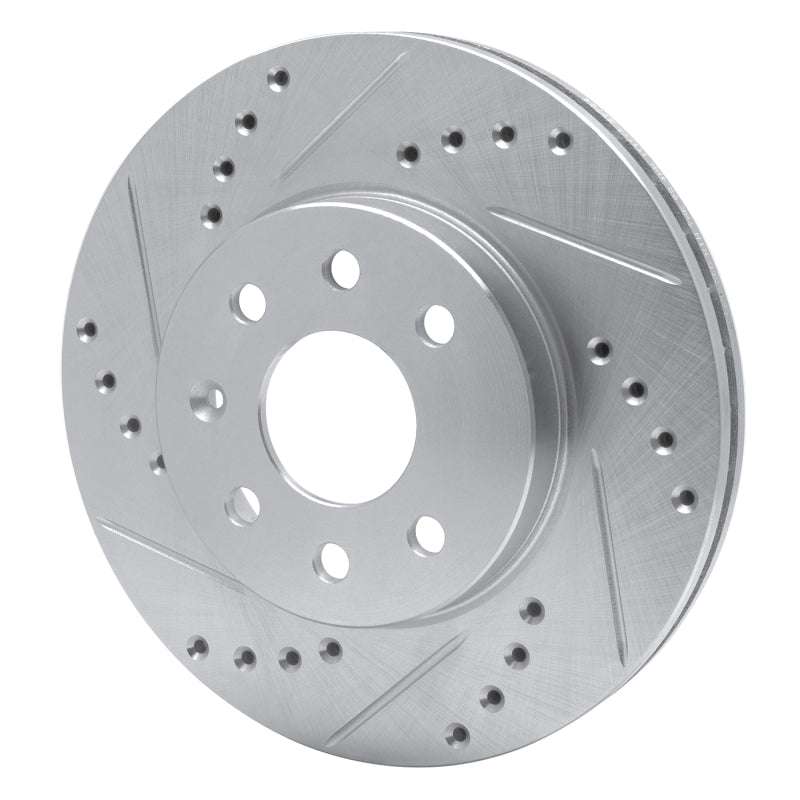 DFC 00-02 Daewoo Nubira Front Left Drilled & Slotted Silver Brake Rotor