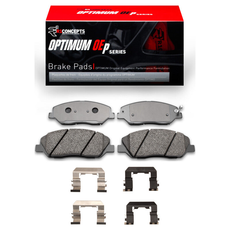 R1 2009-2011 Hyundai Genesis Sedan Front R1 Optimum OE Pads & Hardware Kit