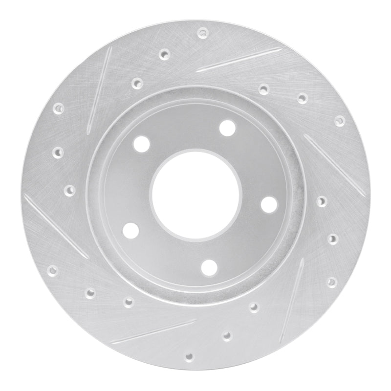 DFC 82-88 Chevrolet Camaro Rear Right Drilled & Slotted Silver Brake Rotor