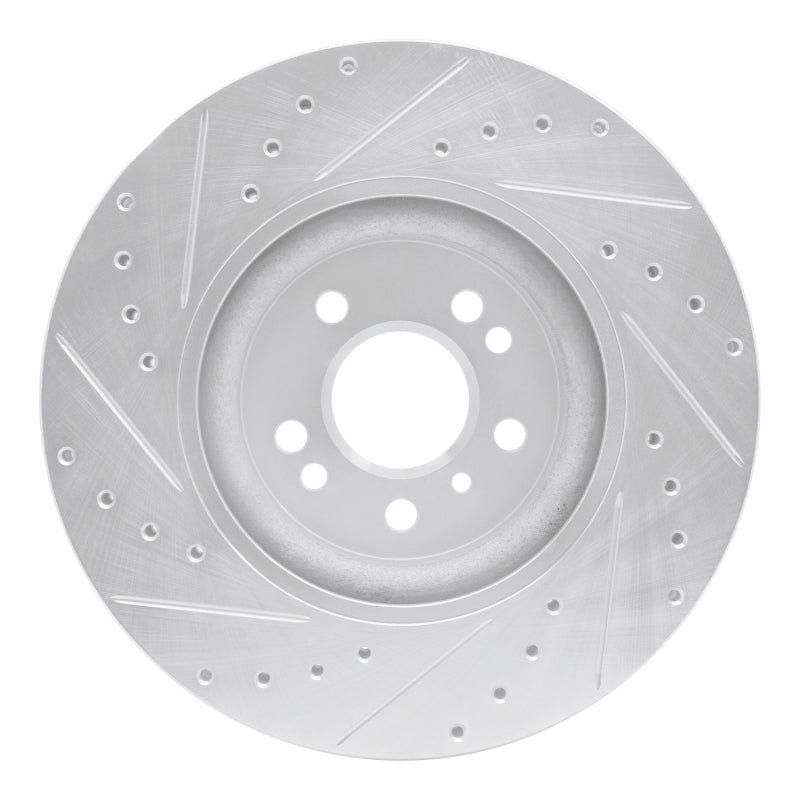 R1 06-12 Mercedes-Benz ML500 (USA/Canada) Front Right Drilled & Slotted Silver Brake Rotor