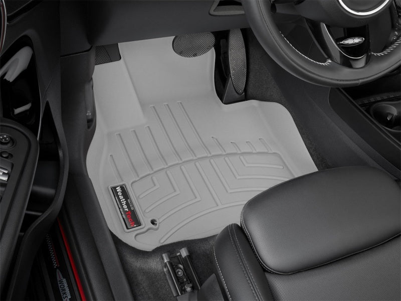 WeatherTech 2017+ Mini Countryman Front FloorLiner - Grey (Fits Auto and Manual Trans; FWD and AWD)
