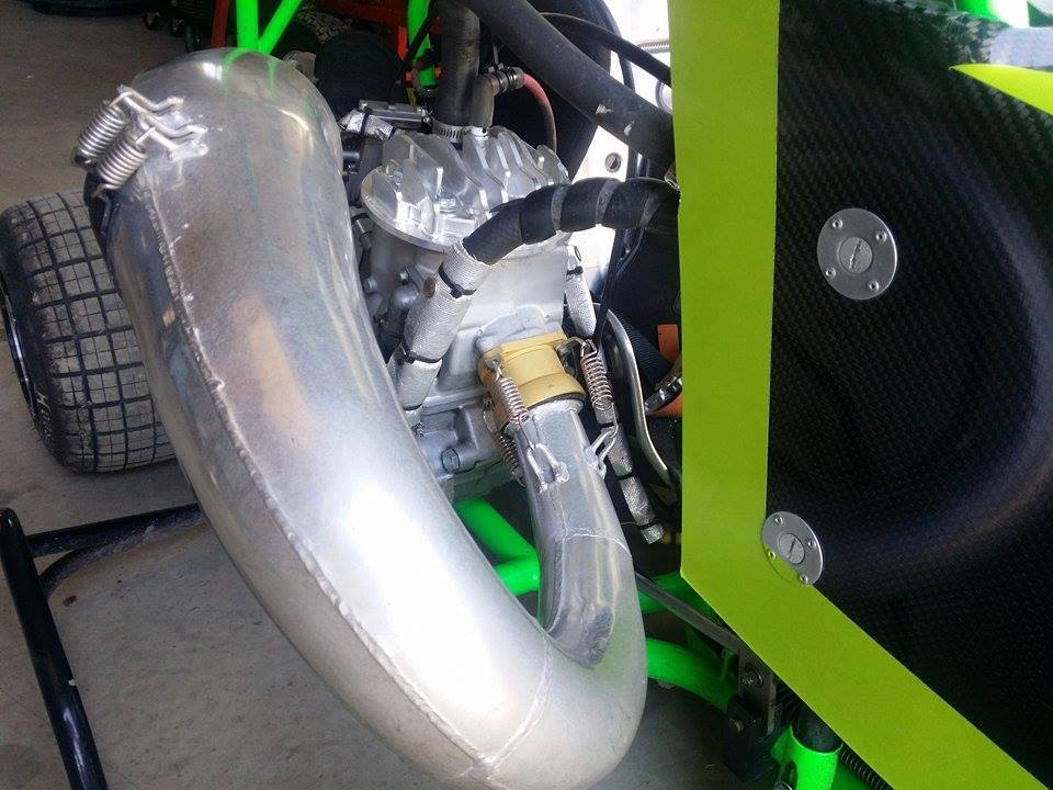 MSV Racing '85-'01 CR500 Outlaw Kart SUP Pipe Coupler/304 Exhaust Manifold Combo image 3