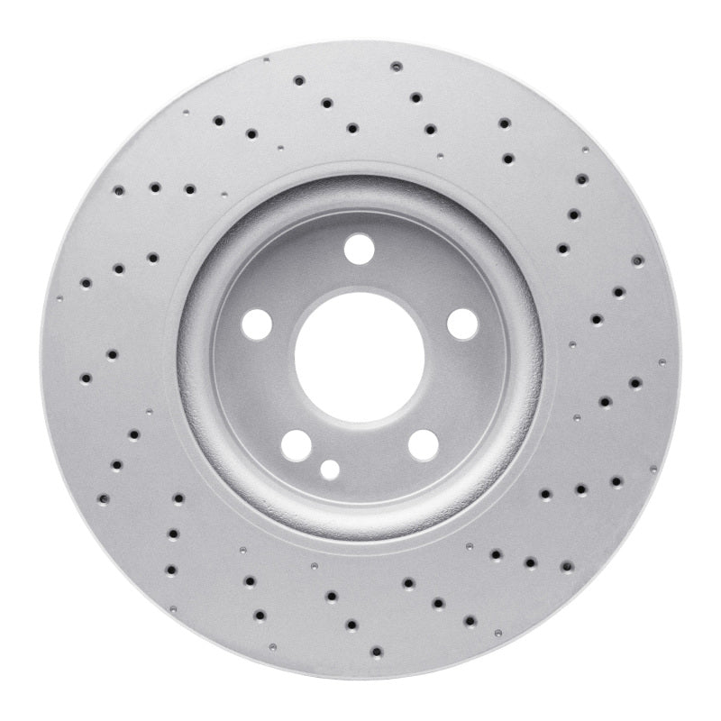 R1 14-20 Infiniti QX30 Front Drilled Carbon Alloy GeoMET Rotor