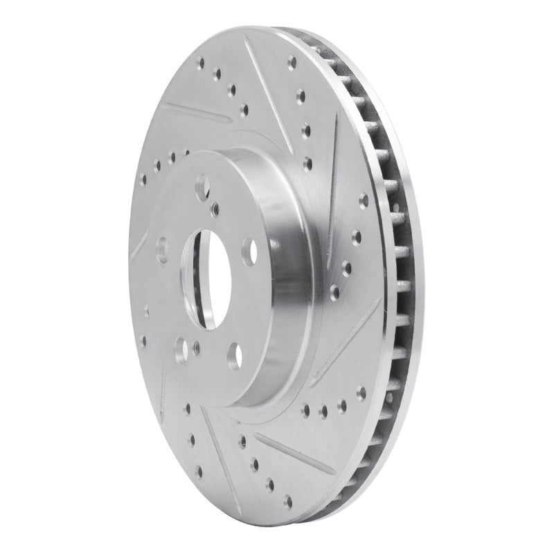 DFC 00-10 Pontiac Vibe Front Right Drilled & Slotted Silver Brake Rotor