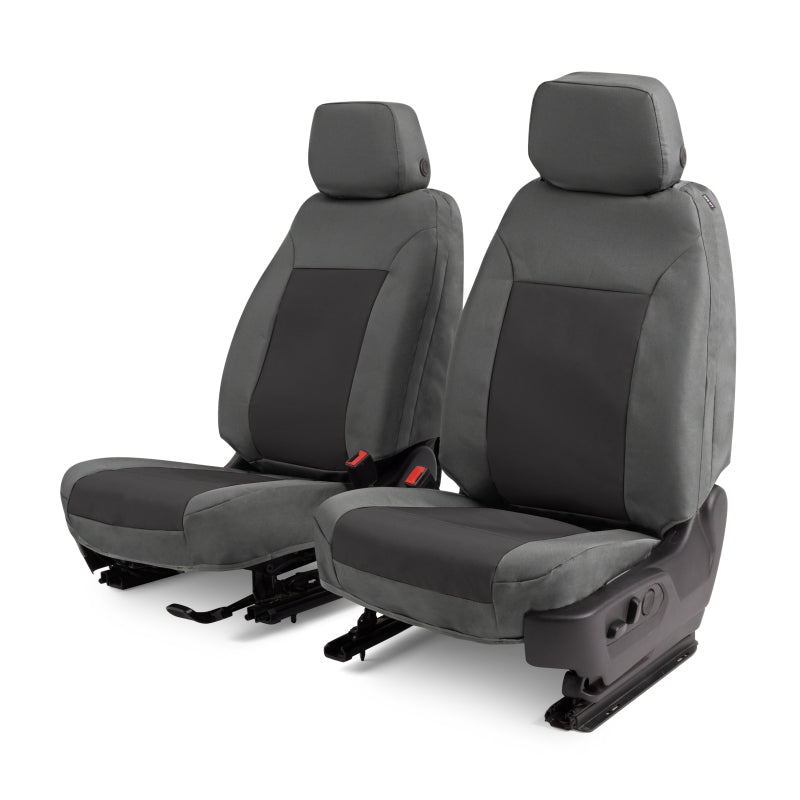 Covercraft 24-25 Ford F250-F550 Endura PrecisionFit Custom Front Row Seat Covers-Silver/Charcoal