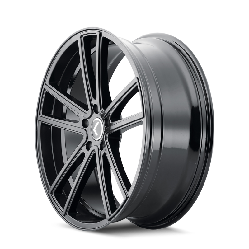 Kraze KR190 Lusso 20x8.5 / 5x115 BP / 38mm Offset / 72.62mm Hub Gloss Black Wheel