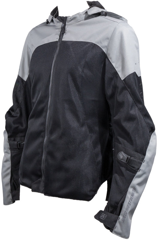 Speed and Strength Starstruck Mesh Jacket Grey/Black Womens - XS