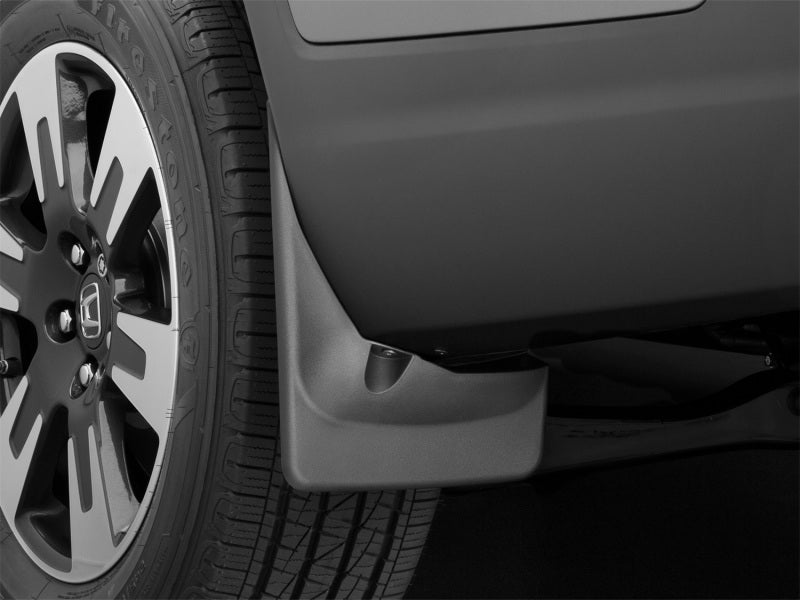 WeatherTech 17+ Honda Ridgeline No Drill Rear Mudflaps - Black