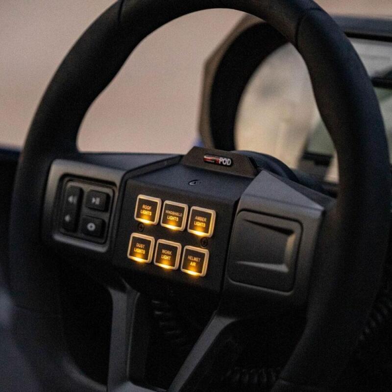 sPOD 22-24 Polaris RZR SourceLT/Mini6 Steering Wheel Mount Kit