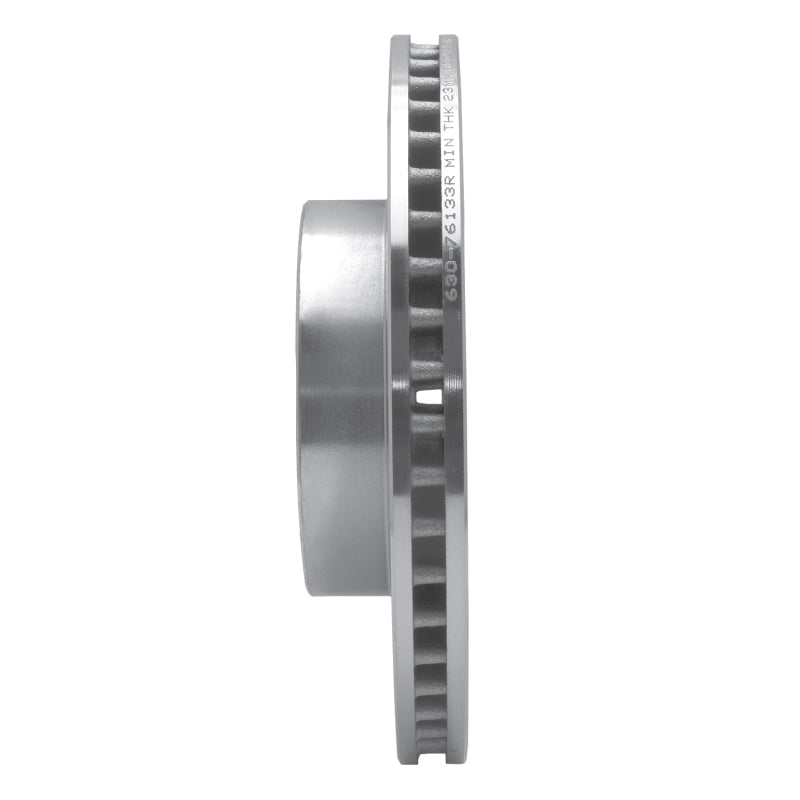 R1 05-15 Toyota Tacoma Front Right Drilled & Slotted Silver Brake Rotor