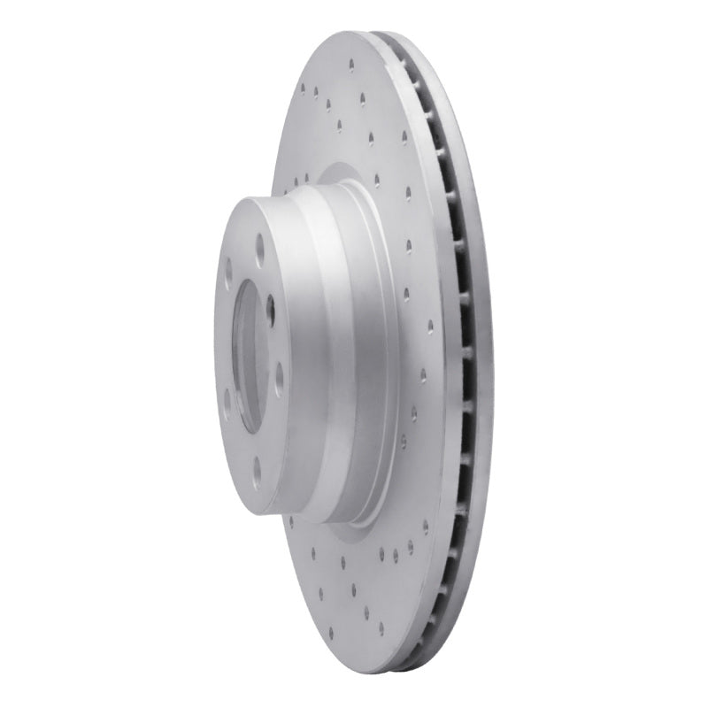 DFC 12-18 BMW 330E Front Right Drilled Geoperformance Rotor