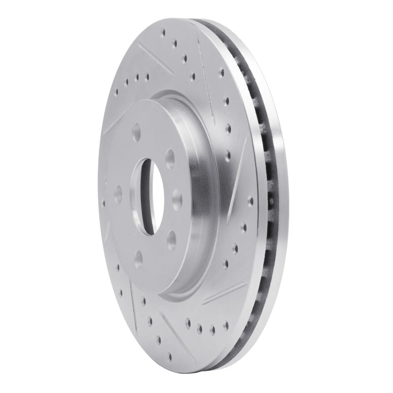 DFC 11-23 Chevrolet Cruze Front Right Drilled & Slotted Silver Brake Rotor