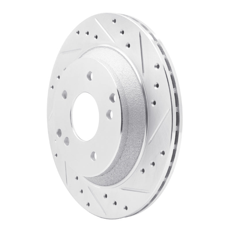 DFC 88-96 Chevrolet Corvette Rear Right Drilled & Slotted Silver Brake Rotor