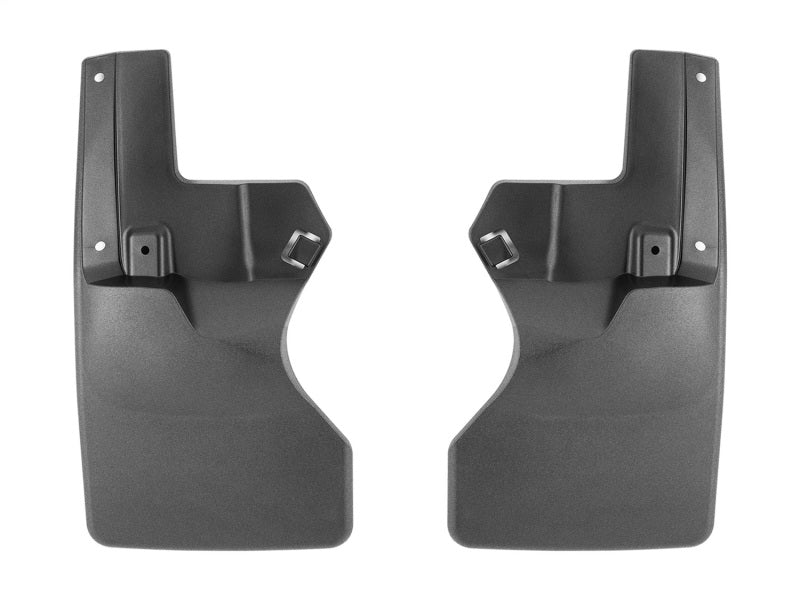 WeatherTech 20-24 Jeep Gladiator Sport/Sport S w/Max Tow Pkg No Drill Rear MudFlaps - Black