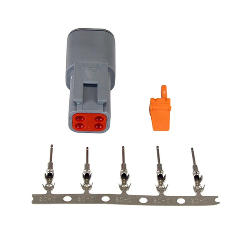 AEM DTM Style 4-Way Receptacle Connector Kit with 5 Female Pins