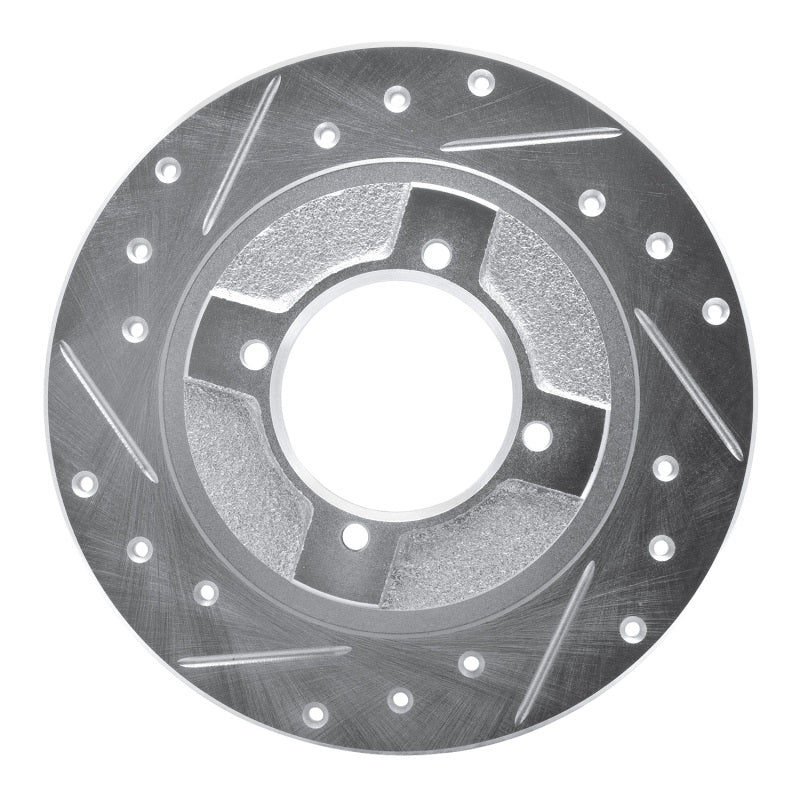 R1 82-86 Nissan Pulsar NX Front Left Drilled & Slotted Silver Brake Rotor