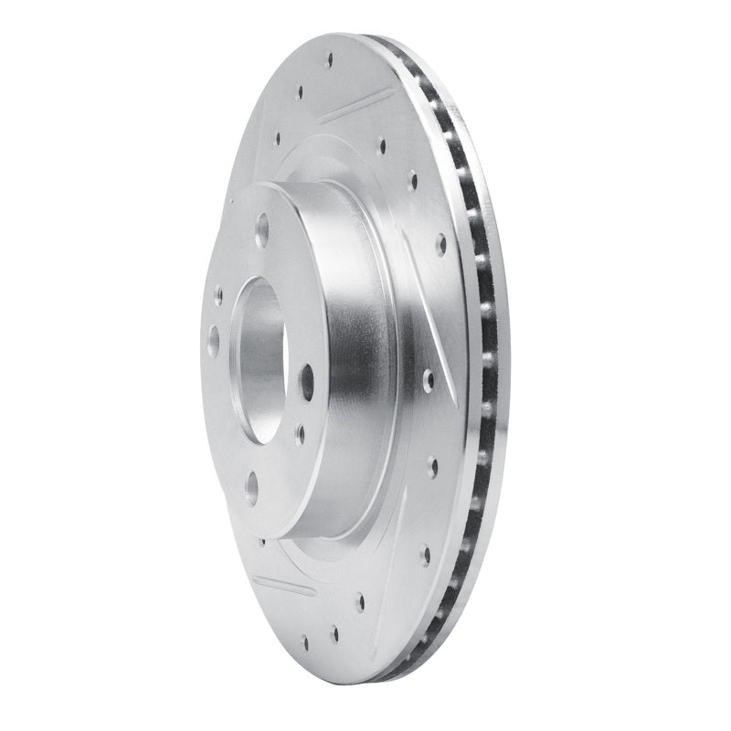 DFC 16-25 Dodge Attitude (Mexico) Front Left Drilled & Slotted Silver Brake Rotor