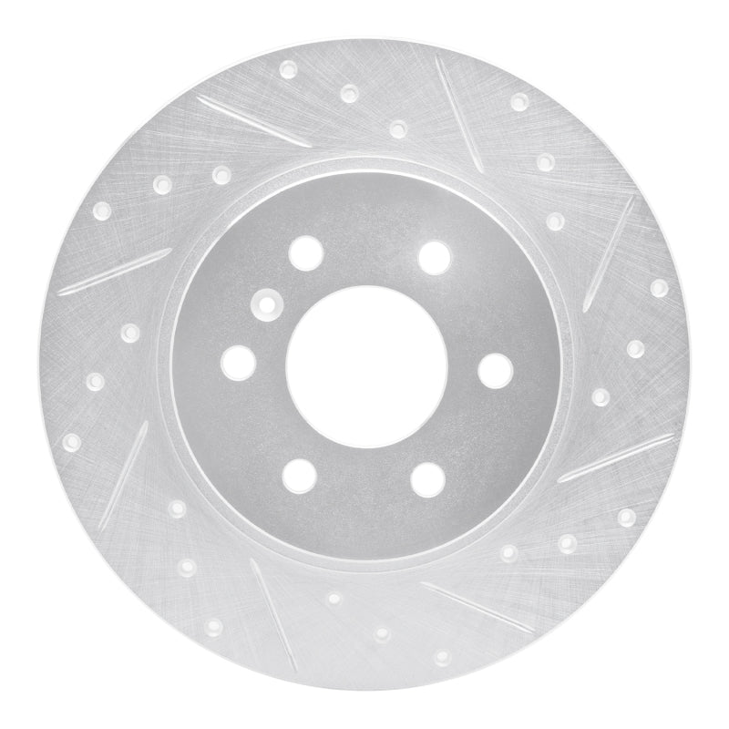 DFC 06-09 Buick Terraza Rear Right Drilled & Slotted Silver Brake Rotor
