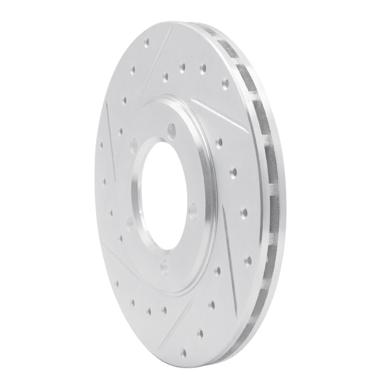 DFC 79-83 Toyota Pickup Front Left Drilled & Slotted Silver Brake Rotor