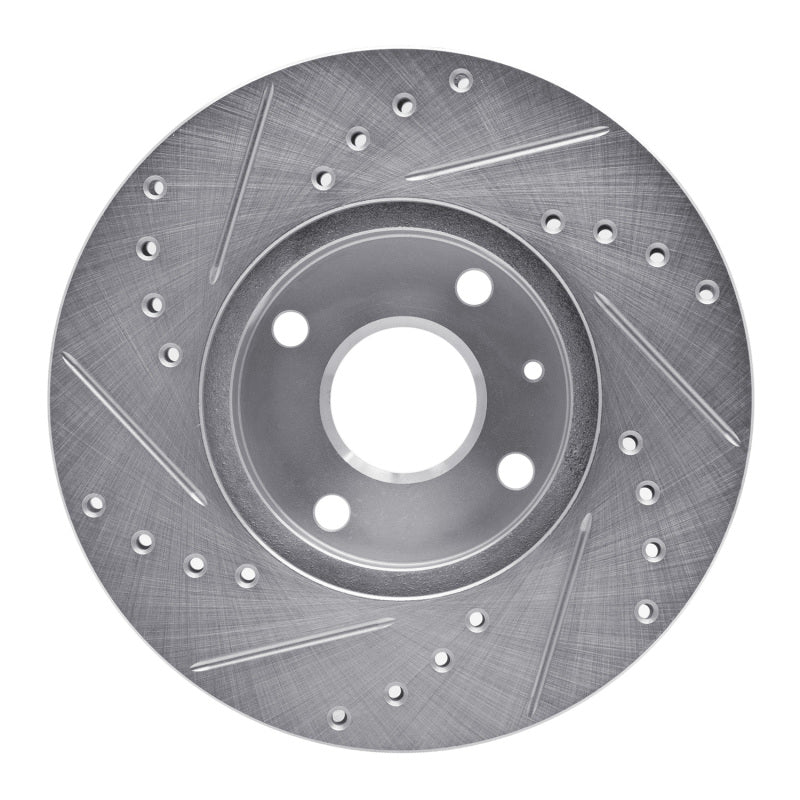 DFC 90-03 Ford Escort Front Right Drilled & Slotted Silver Brake Rotor