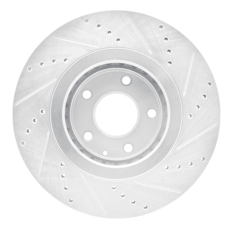 DFC 16-25 Mazda 6 Front Left Drilled & Slotted Silver Brake Rotor