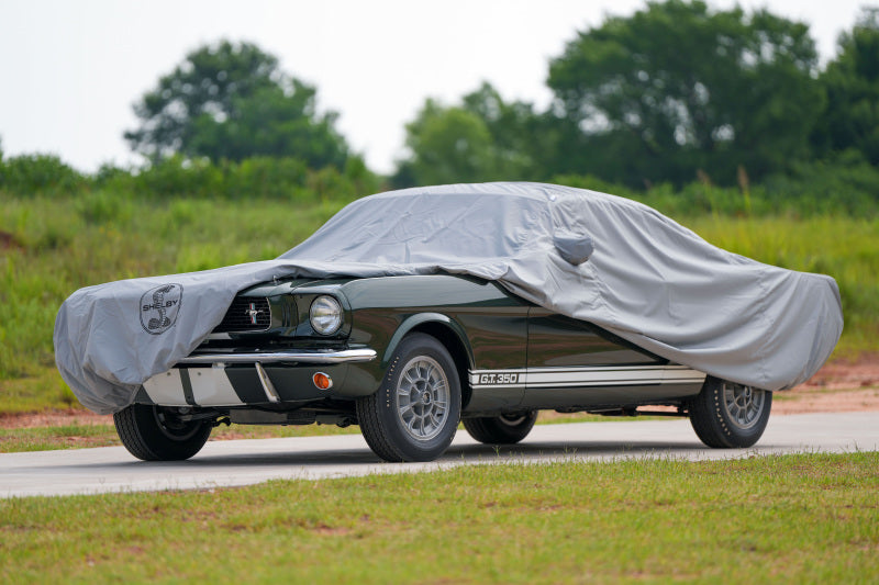 Covercraft 20 Ford Mustang  Custom Weathershield Hp Car Cover w/ Blk  Snake Medallion Logo