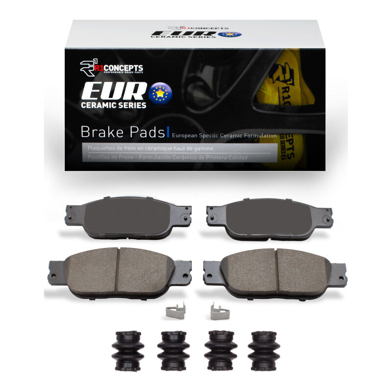 R1 2003-2005 Jaguar VanDEN PLAS Front R1 Euro Ceramic Pads & Hardware Kit
