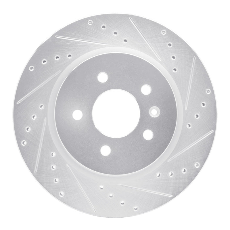 DFC 16-20 Buick Regal Sportback Rear Right Drilled & Slotted Silver Brake Rotor