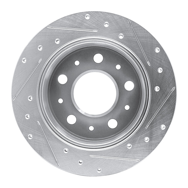 DFC 14-21 Ram ProMaster 2500 Rear Left Drilled & Slotted Silver Brake Rotor