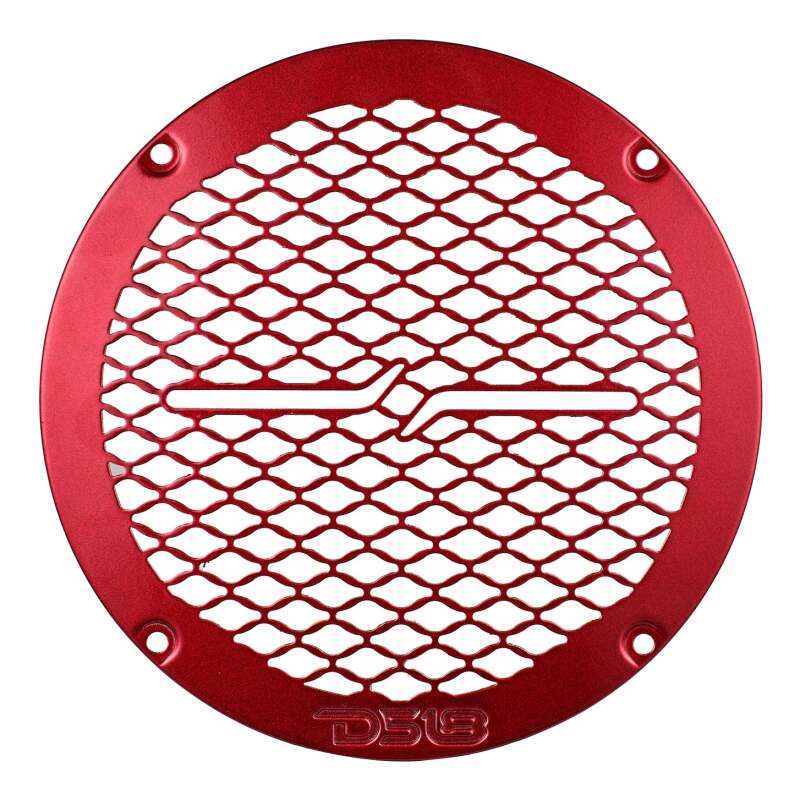 DS18 6.5in Speaker Grill Shallow- Red
