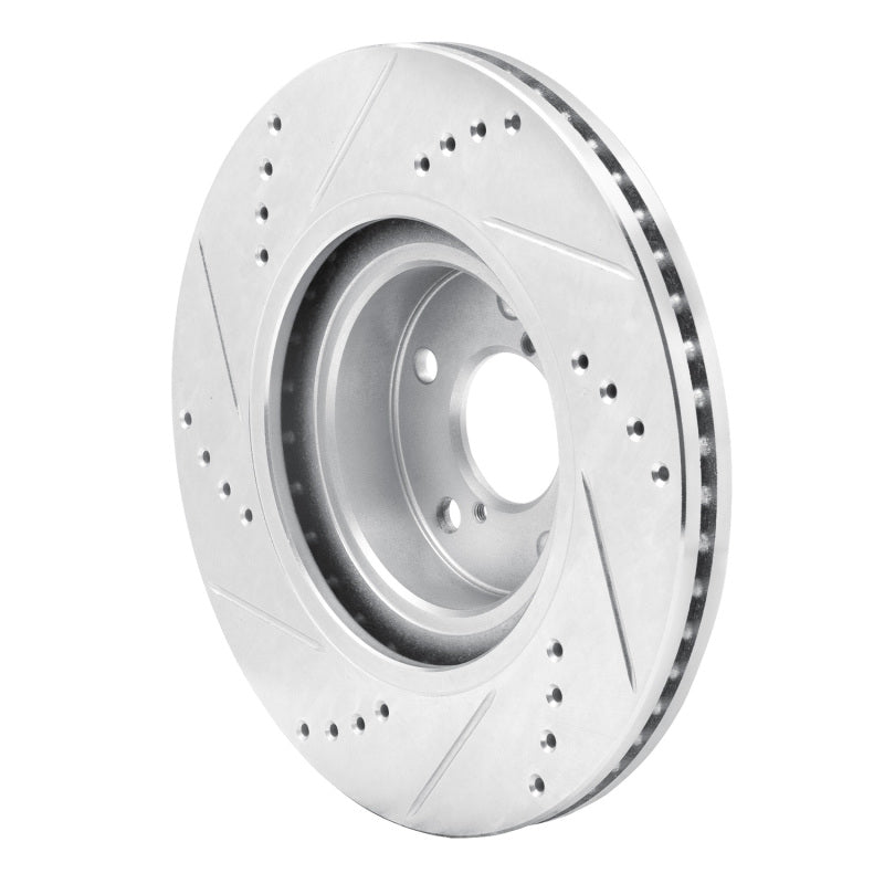 DFC 04-25 Scion FR-S Front Right Drilled & Slotted Silver Brake Rotor