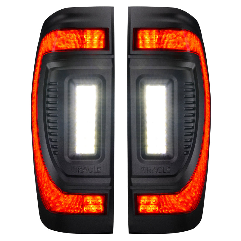 Oracle 19-23 GMC Sierra Black Series Flush Style LED Tail Lights - Factory Halogen