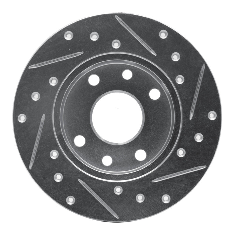 DFC 85-89 Chevrolet SPECTRUM Front Left Drilled & Slotted Silver Brake Rotor