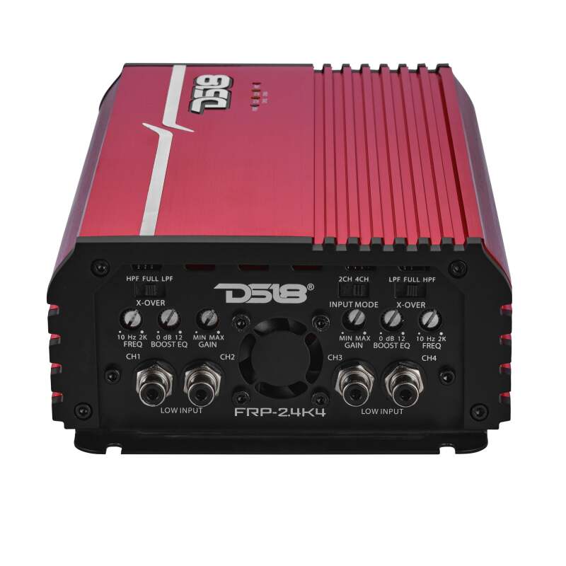 DS18 4-Channel Class-D Amp Stereo Full-Range 4 x 250 W RMS at4 ohm- Red