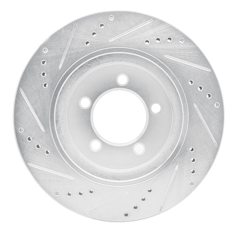 DFC 02-05 Ford Explorer Front Right Drilled & Slotted Silver Brake Rotor