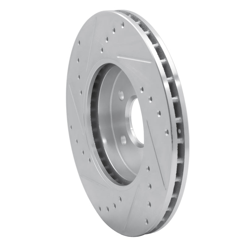DFC 01-08 Ford Mondeo (Mexico) Front Right Drilled & Slotted Silver Brake Rotor