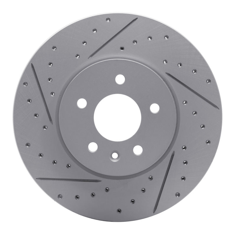 R1 13-25 Cadillac Ct4 Front Left Drilled & Slotted Geo-Carbon Rotor