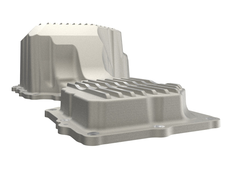 aFe GM Diesel Trucks 20-25 V8-6.6L L5P POWER Street Series Engine Oil Pan Raw w/ Machined Fins