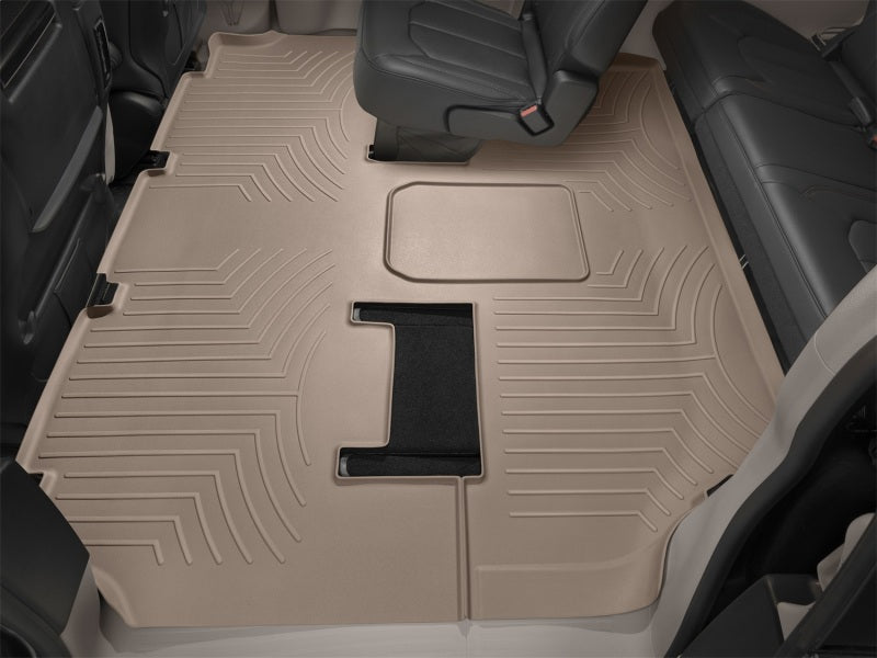 WeatherTech 2014+ Maserati Quattroporte Rear FloorLiner - Tan (fits Models w/2 Zone Climate Control)