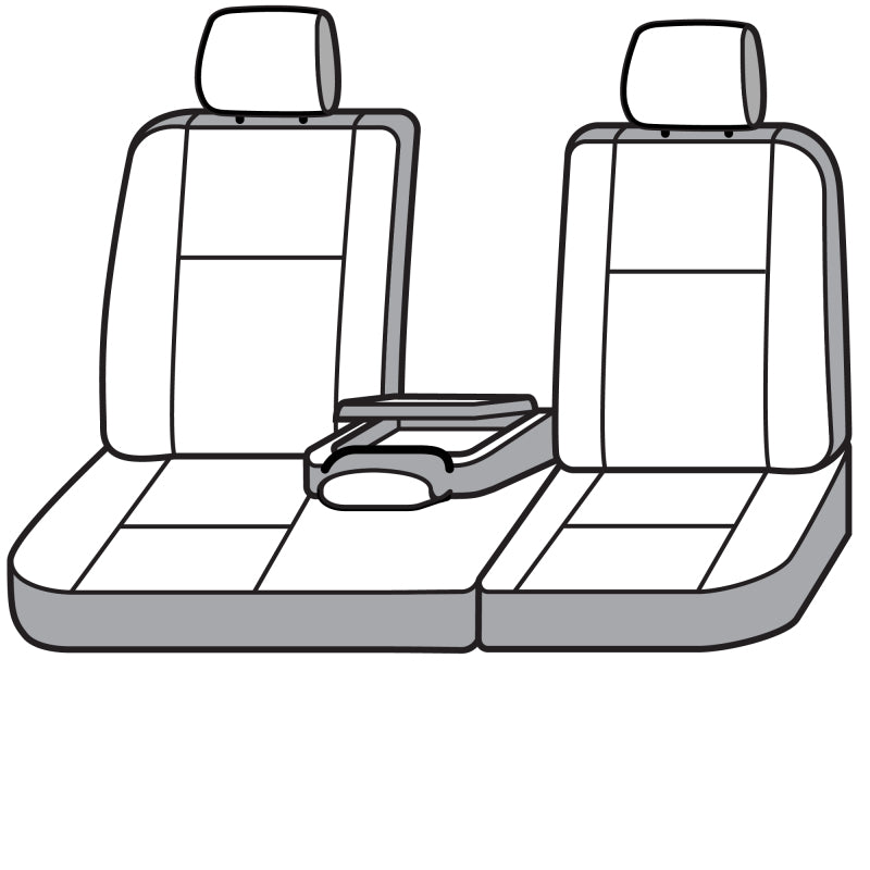 Covercraft 19-24 Dodge Ram 1500 Endura PrecisionFit Custom Second Row Seat Covers - Charcoal/Black