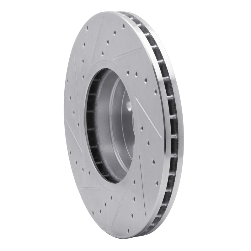 DFC 03-05 Land Rover Range Rover Front Right Drilled & Slotted Silver Brake Rotor