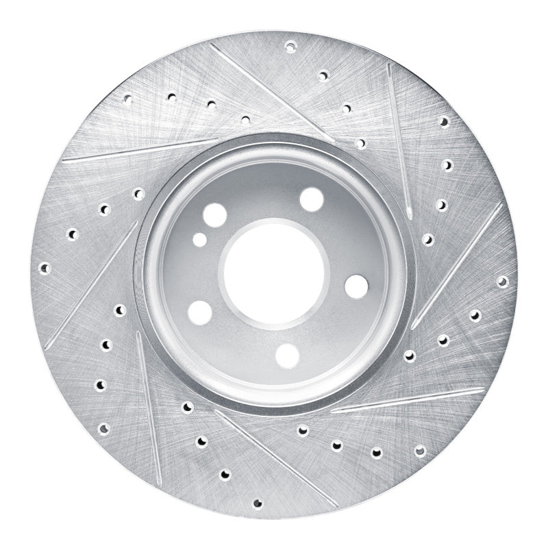 R1 19-26 Mercedes-Benz A220 Front Left Drilled & Slotted Silver Brake Rotor