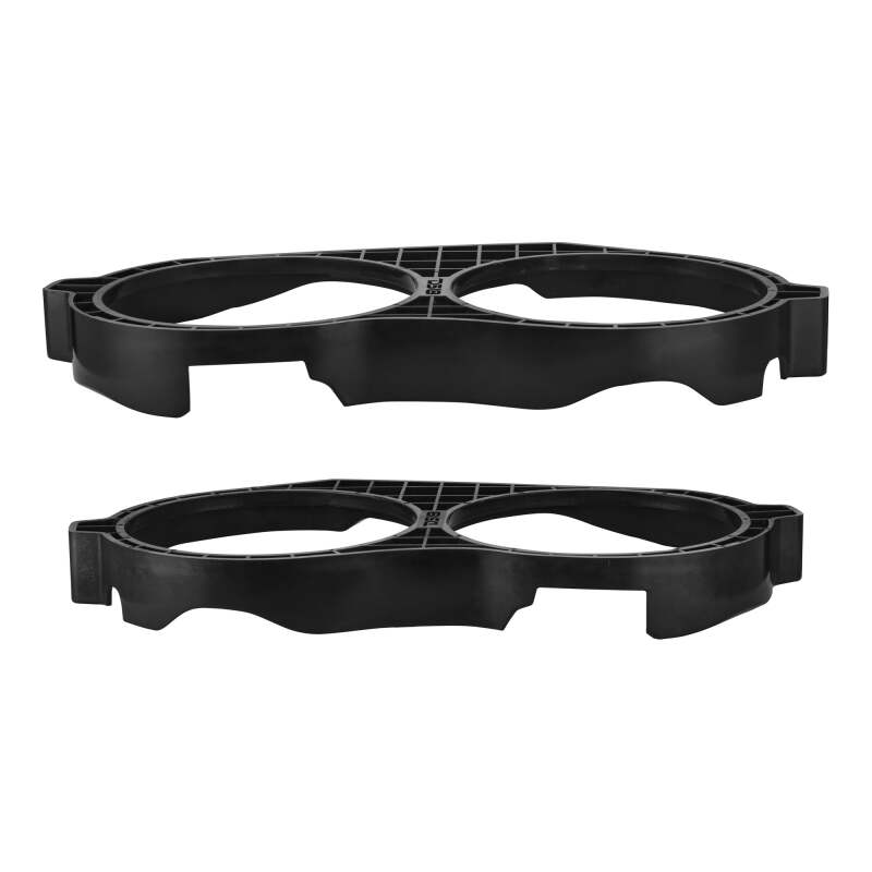DS18 14-23 Harley Davidson Saddle Bag Mid Bass Adapter Ring 2x 10in ABS Black