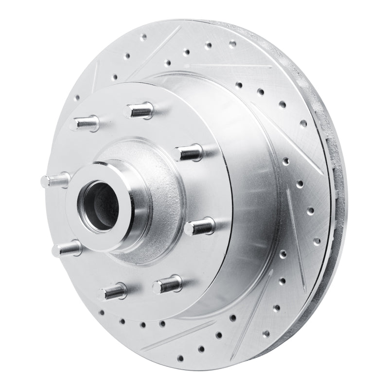 R1 73-77 Dodge B300 Van (71-74) / B300 (75-80) Front Left Drilled & Slotted Silver Brake Rotor