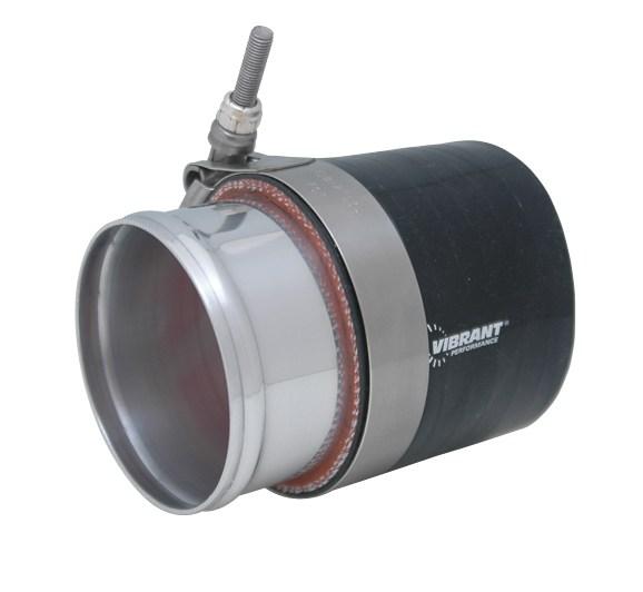 Vibrant Aluminum Joiner Coupling (4in Tube O.D. x 3in Overall Length)